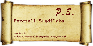 Perczell Sugárka névjegykártya